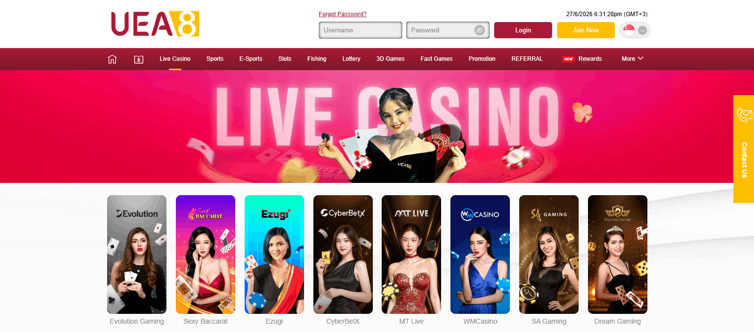 live casino singapore - UEA8