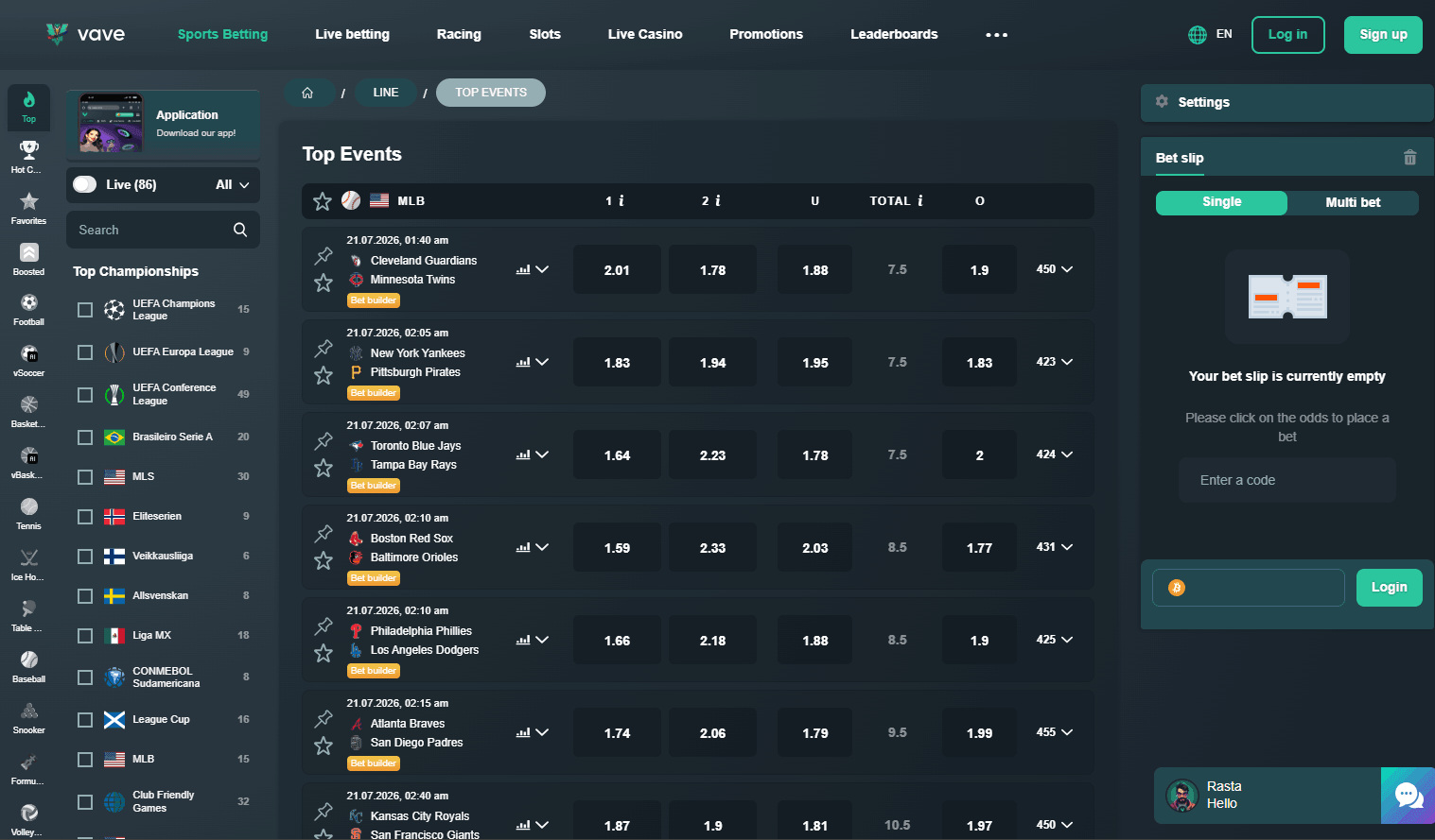 best betting site singapore - Vave