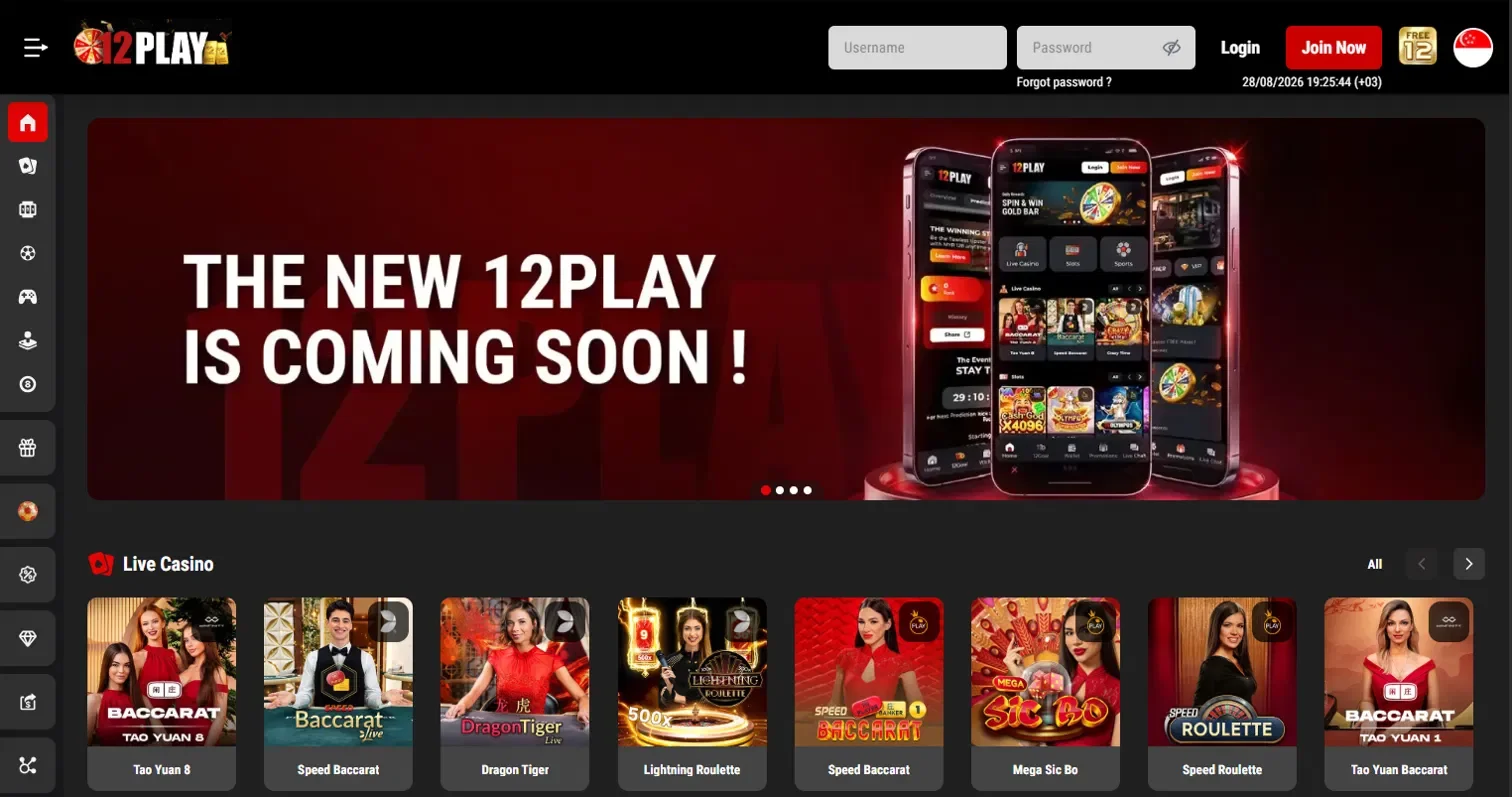 crypto casino singapore - 12Play