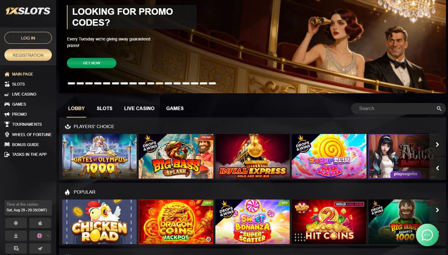4. 1xSlots — big slot portfolio with PayNow deposits