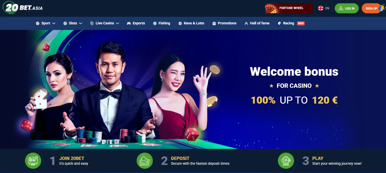7. 20Bet — solid all-rounder for SG players