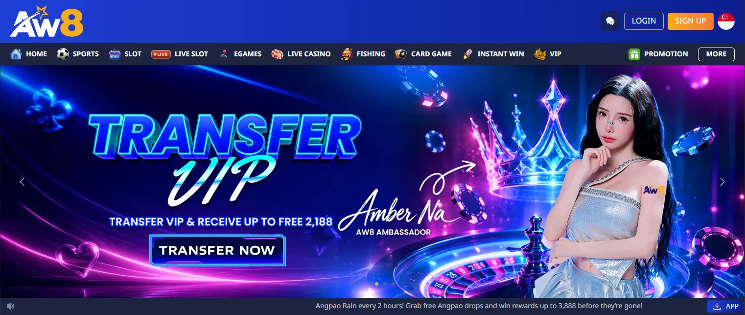 10. AW8 — solid live casino with reliable payouts