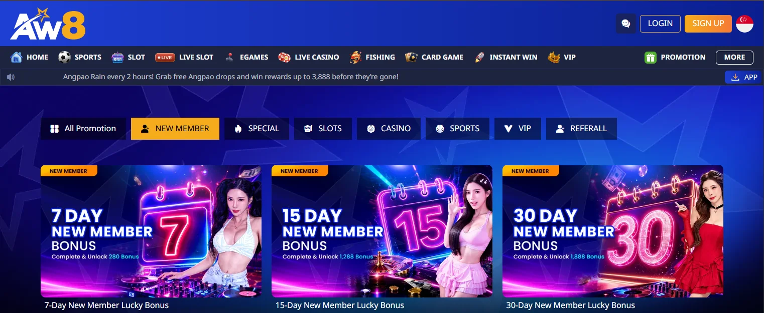 8. AW8 — sports + casino combo