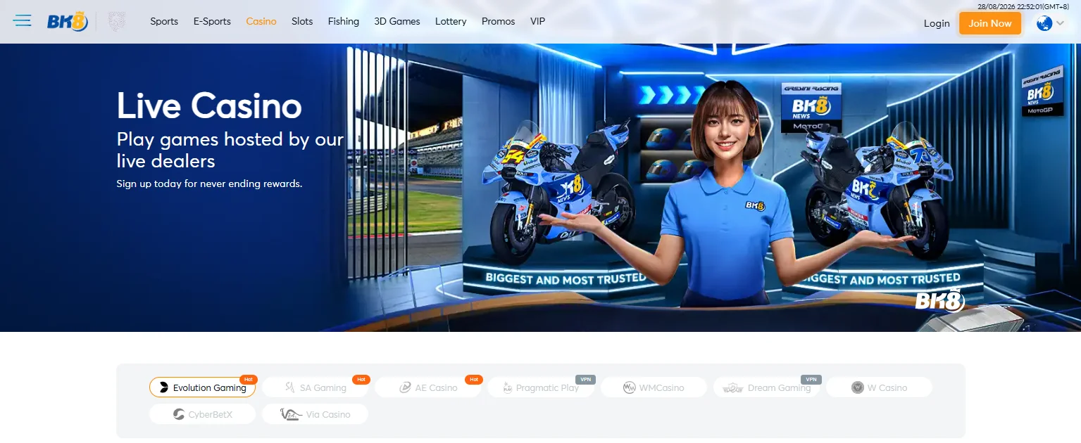 live casino singapore - BK8