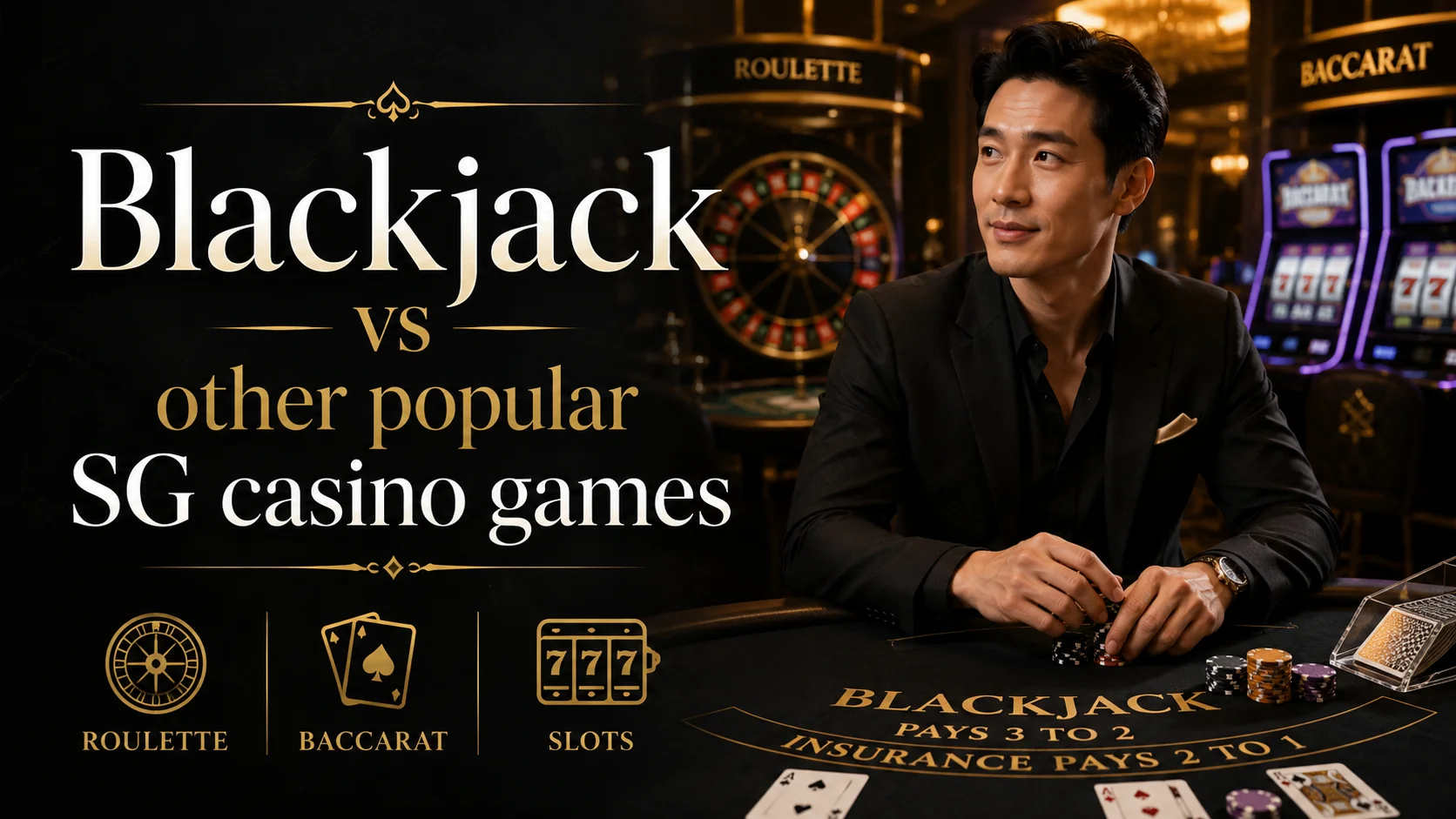 Blackjack vs other popular SG casino games