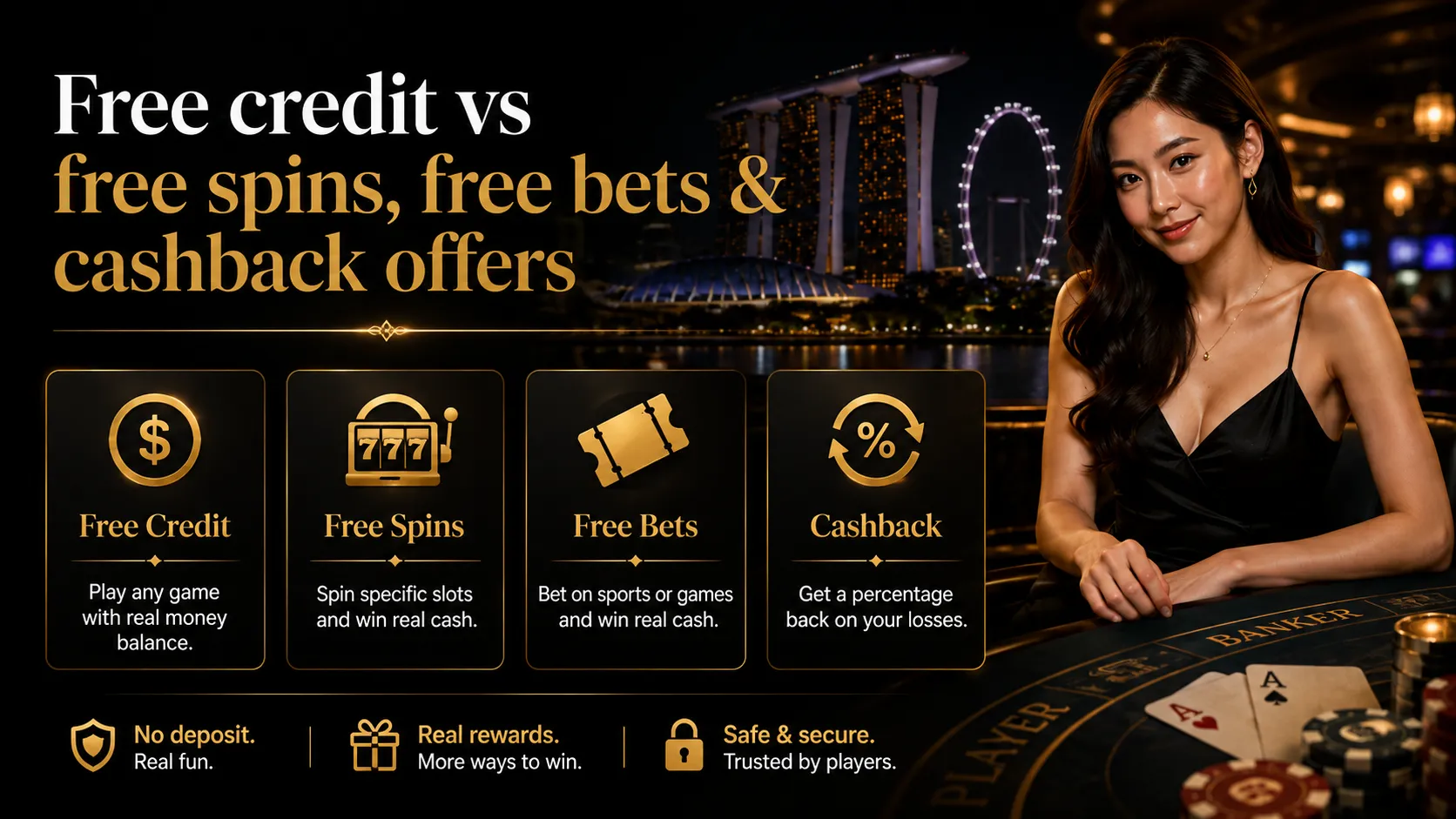 Free credit vs free spins, free bets & cashback offers