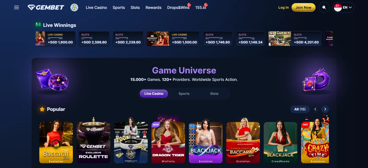 best online casino singapore - GemBet