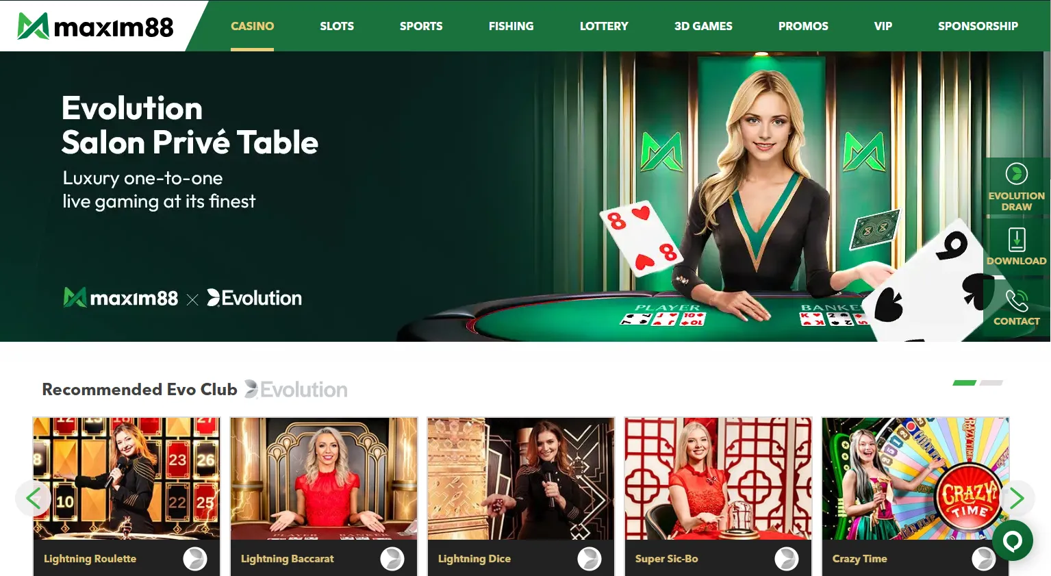 live casino singapore - Maxim88