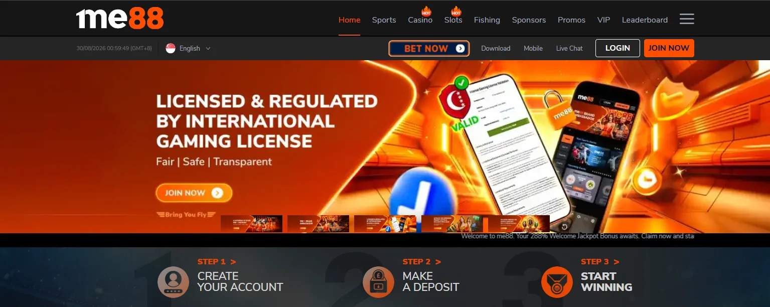 best mobile casino singapore - me88