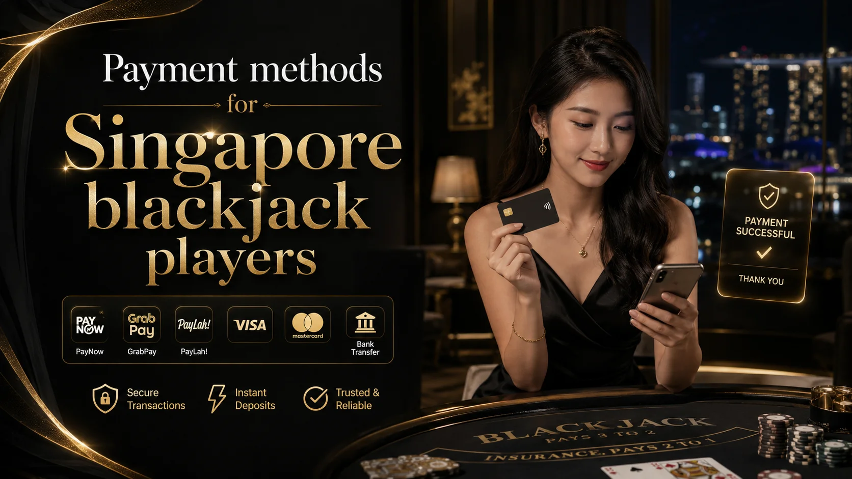 Payment methods for Singapore blackjack players