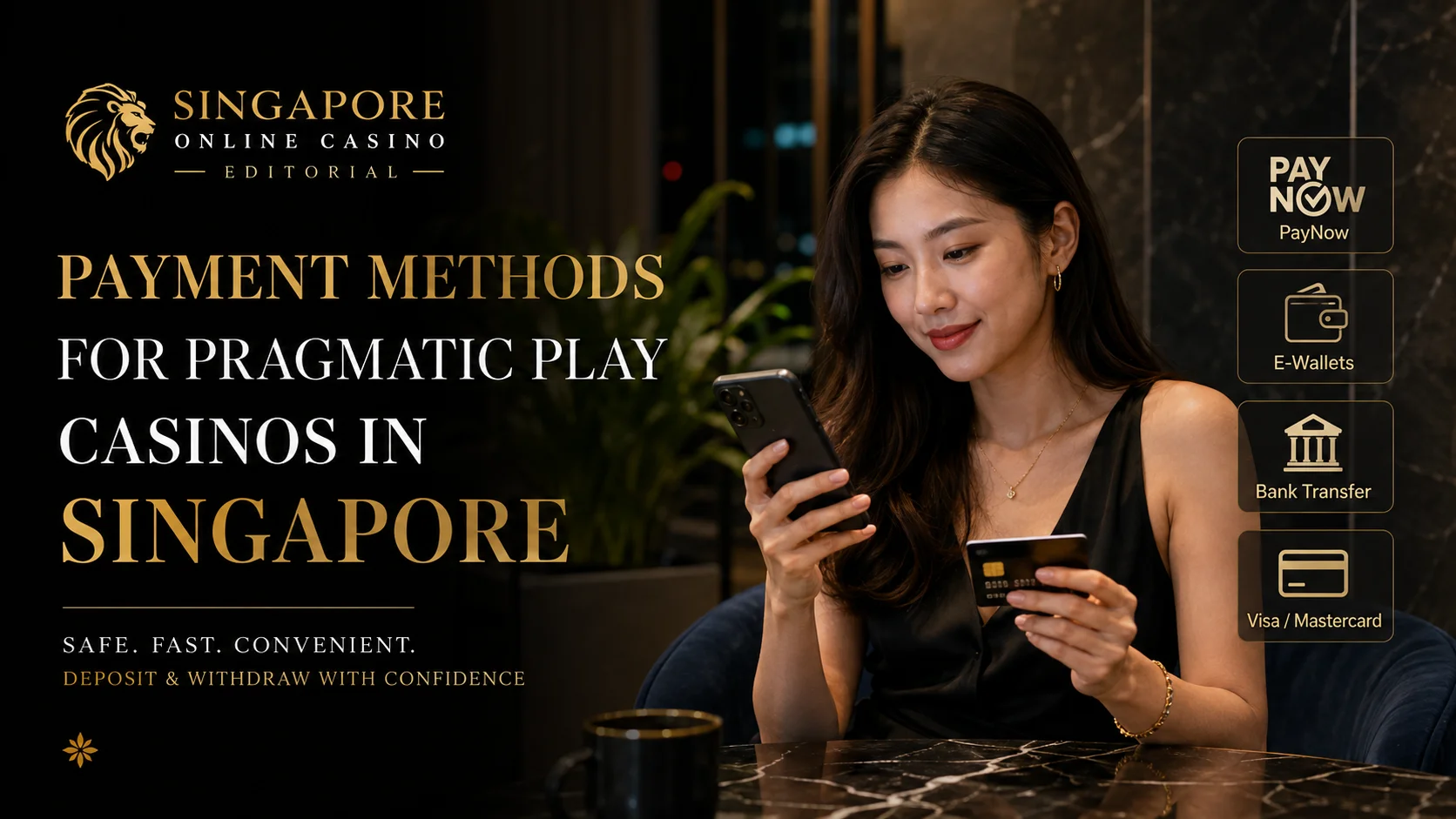 Payment methods for Pragmatic Play casinos in Singapore