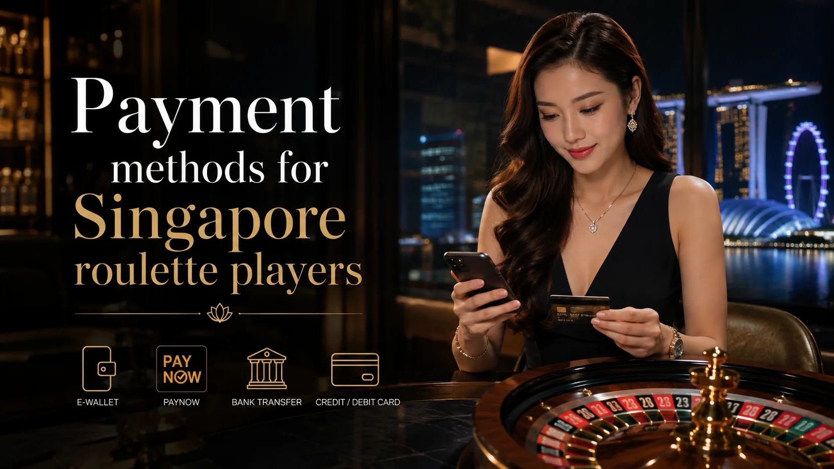 Payment methods for Singapore roulette players