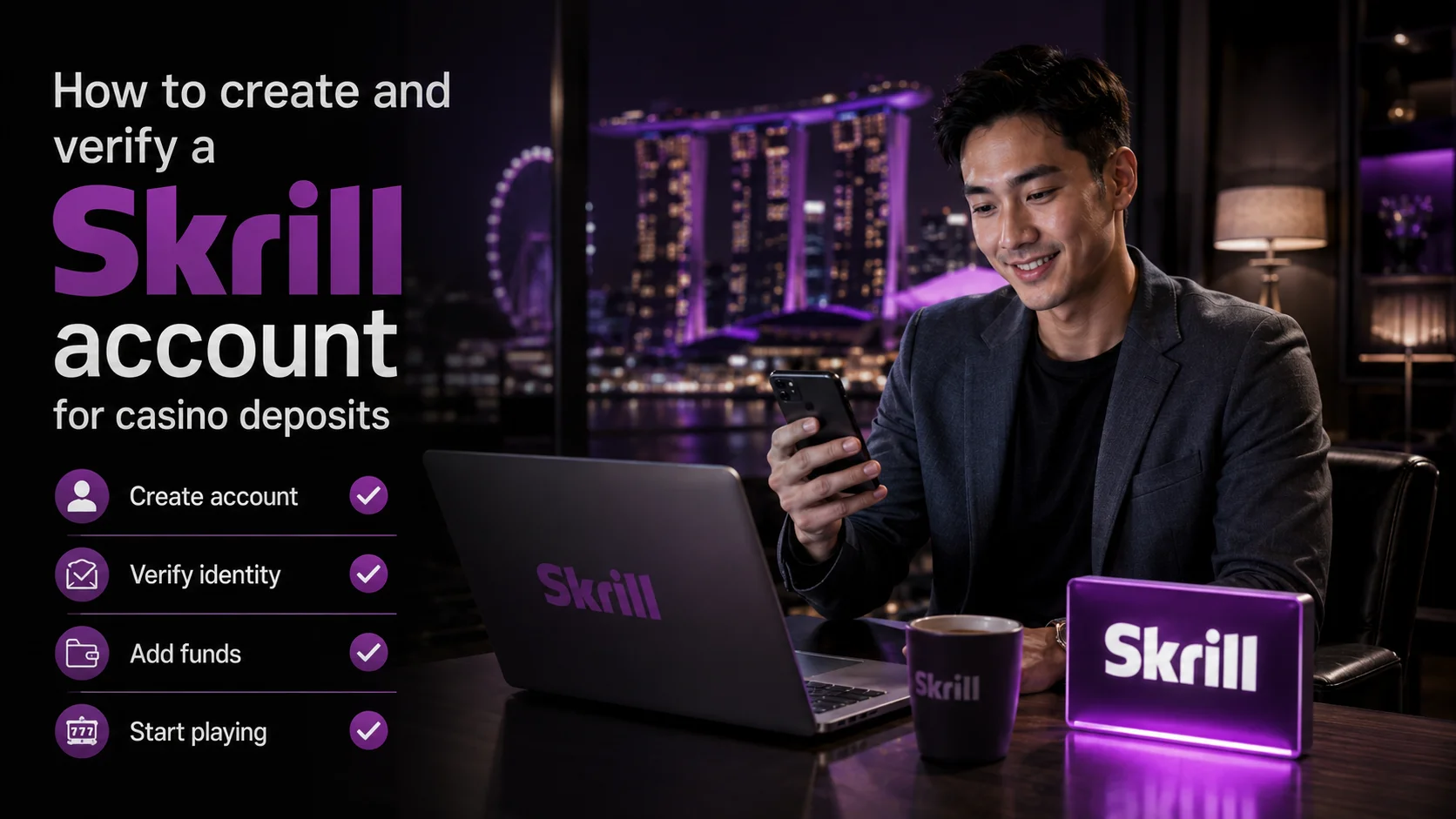 How to create and verify a Skrill account for casino deposits