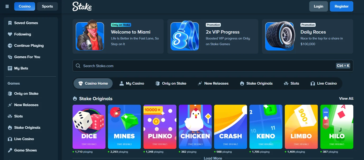 Stake Poker — modern coin-native platform
