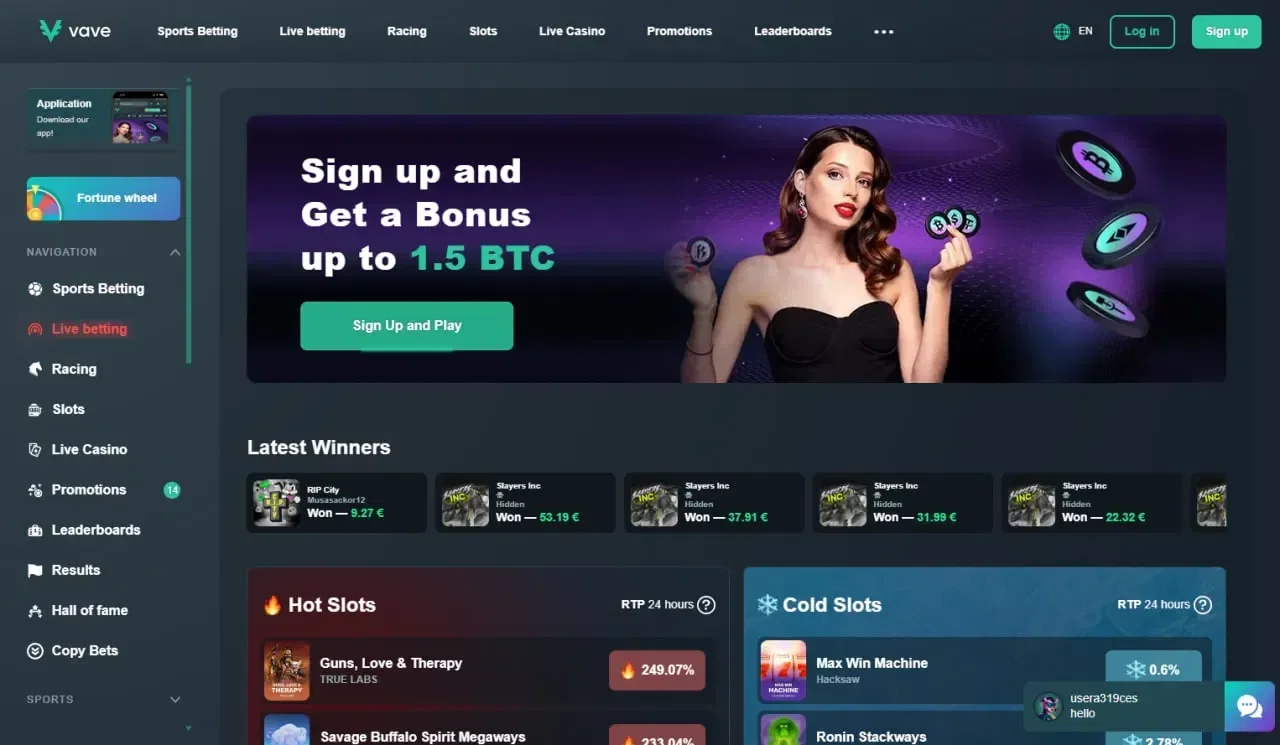 instant withdrawal online casino singapore - Vave