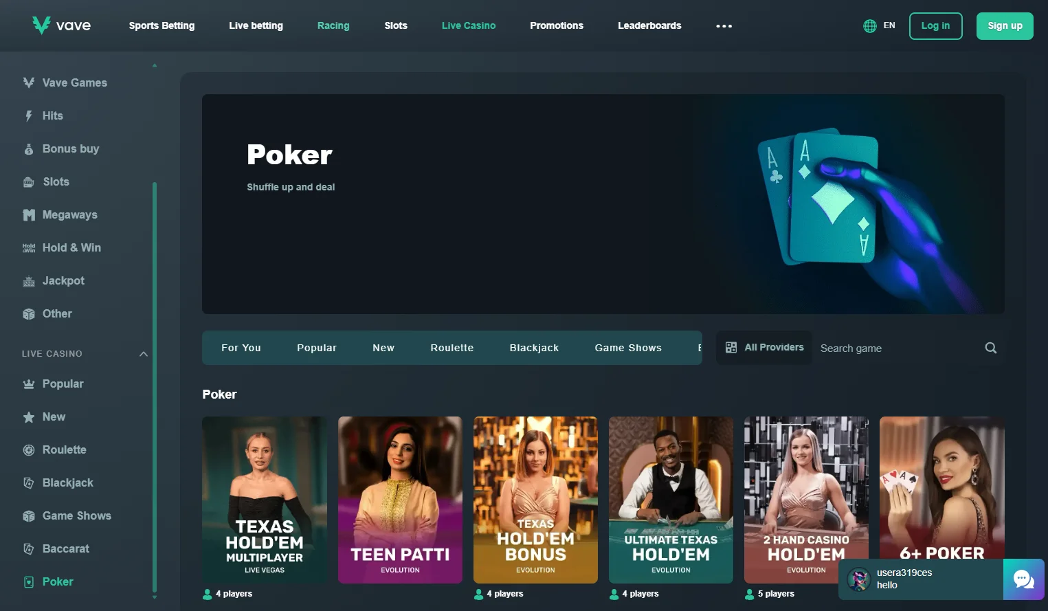 best online poker singapore sites - Vave