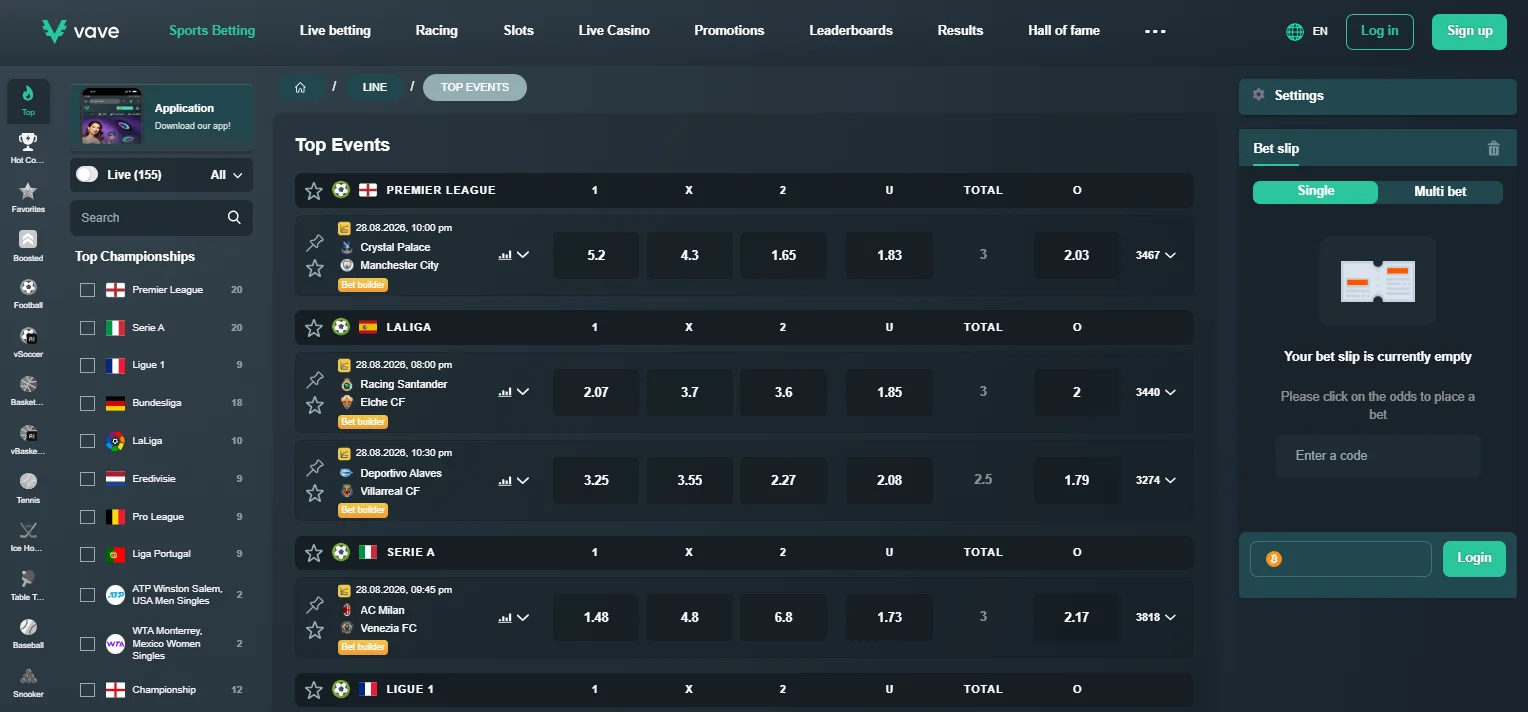 online betting singapore - Vave