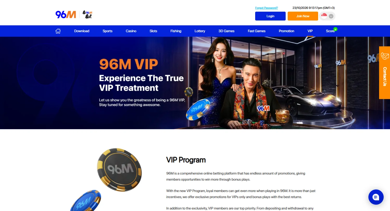 96M casino VIP programme 96M casino VIP programme