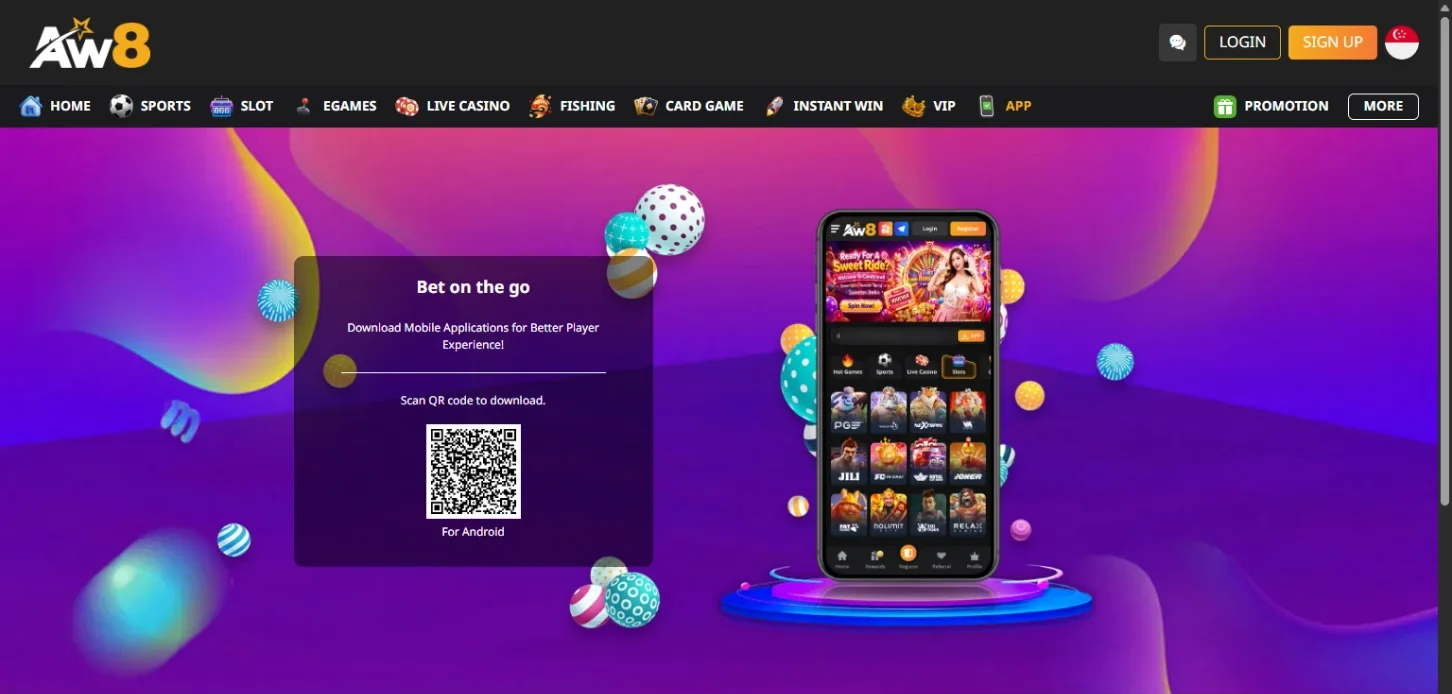 AW8 casino mobile app