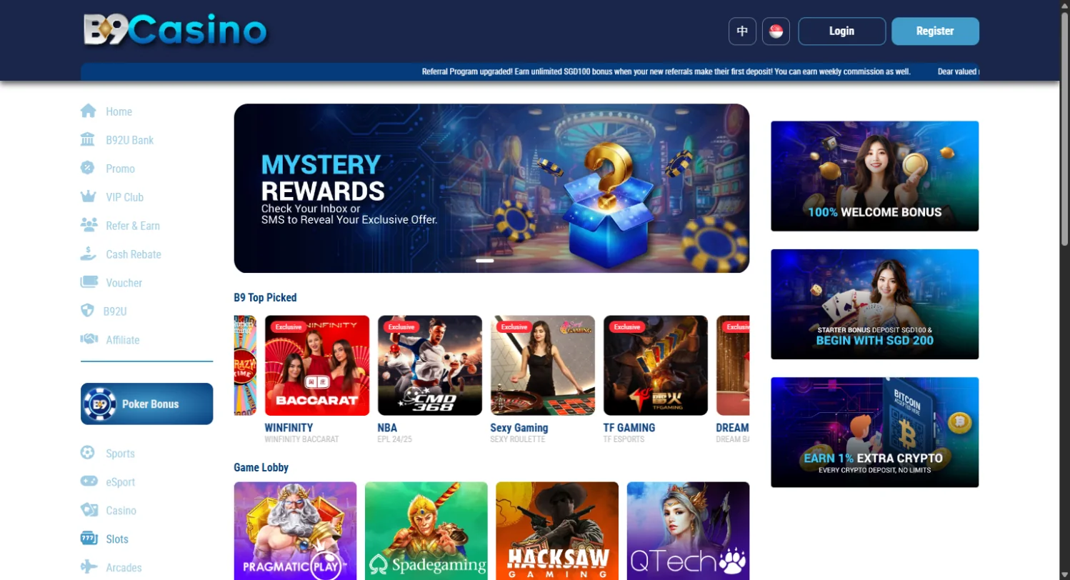 B9Casino casino slots lobby B9Casino casino slots lobby