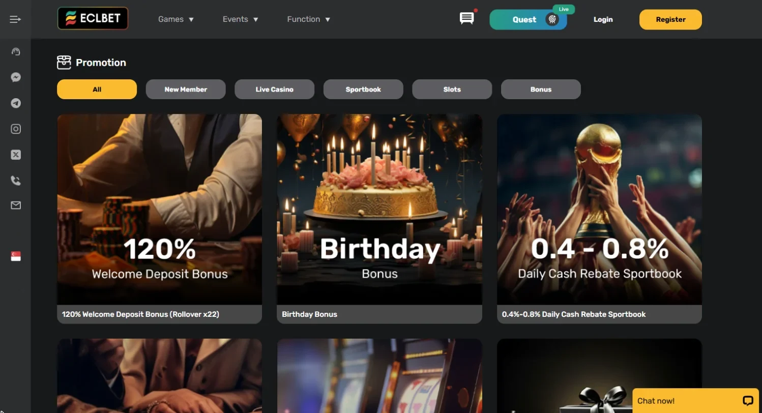 Eclbet casino promotions page Eclbet casino promotions page