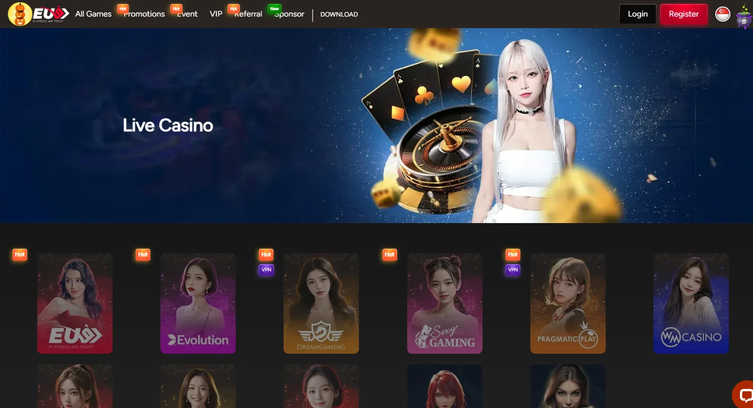 EU9 casino live casino lobby EU9 casino live casino lobby