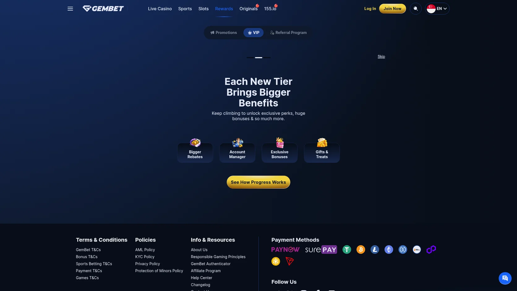 GemBet casino VIP programme GemBet casino VIP programme