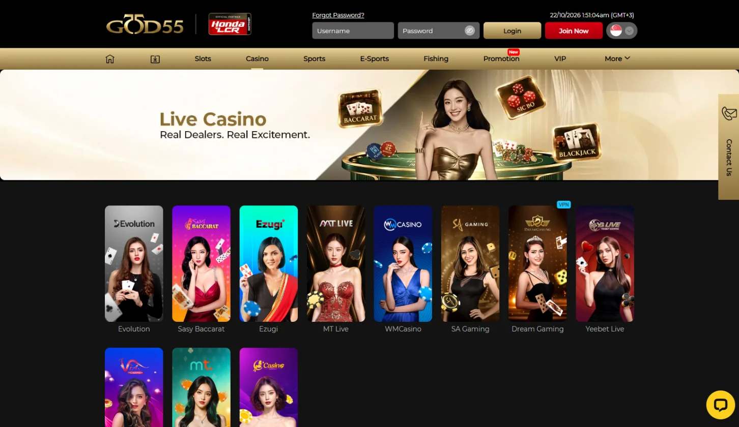 God55 casino live casino lobby God55 casino live casino lobby