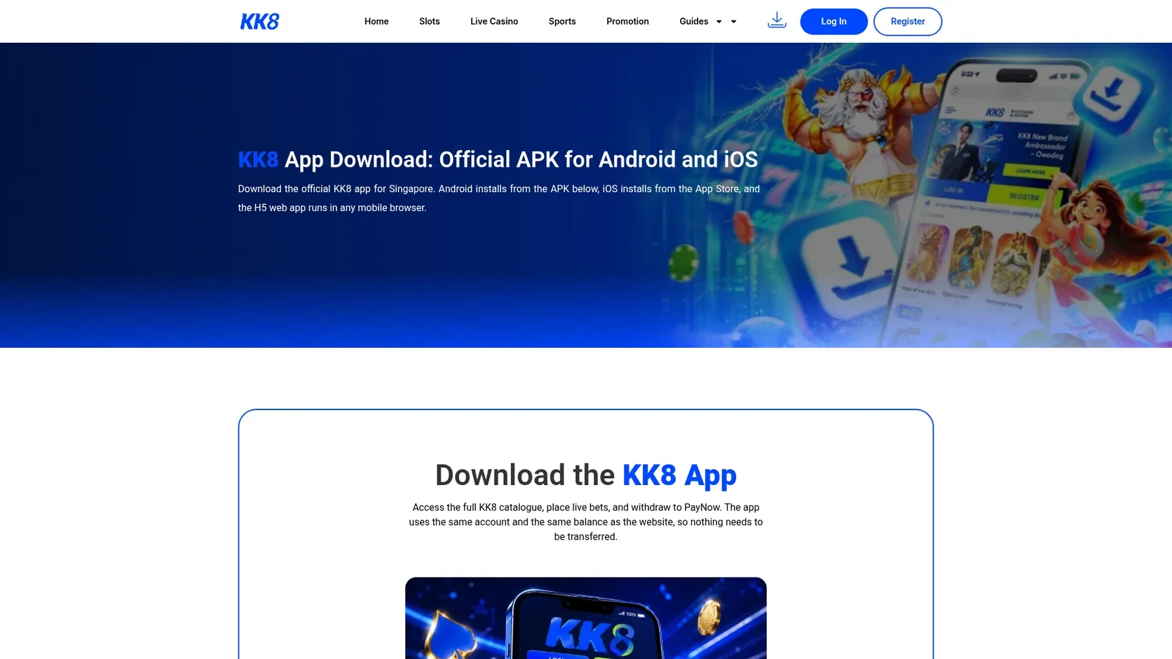 KK8 casino mobile app