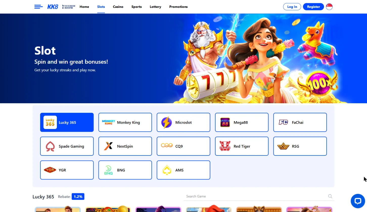 KK8 casino slots lobby KK8 casino slots lobby
