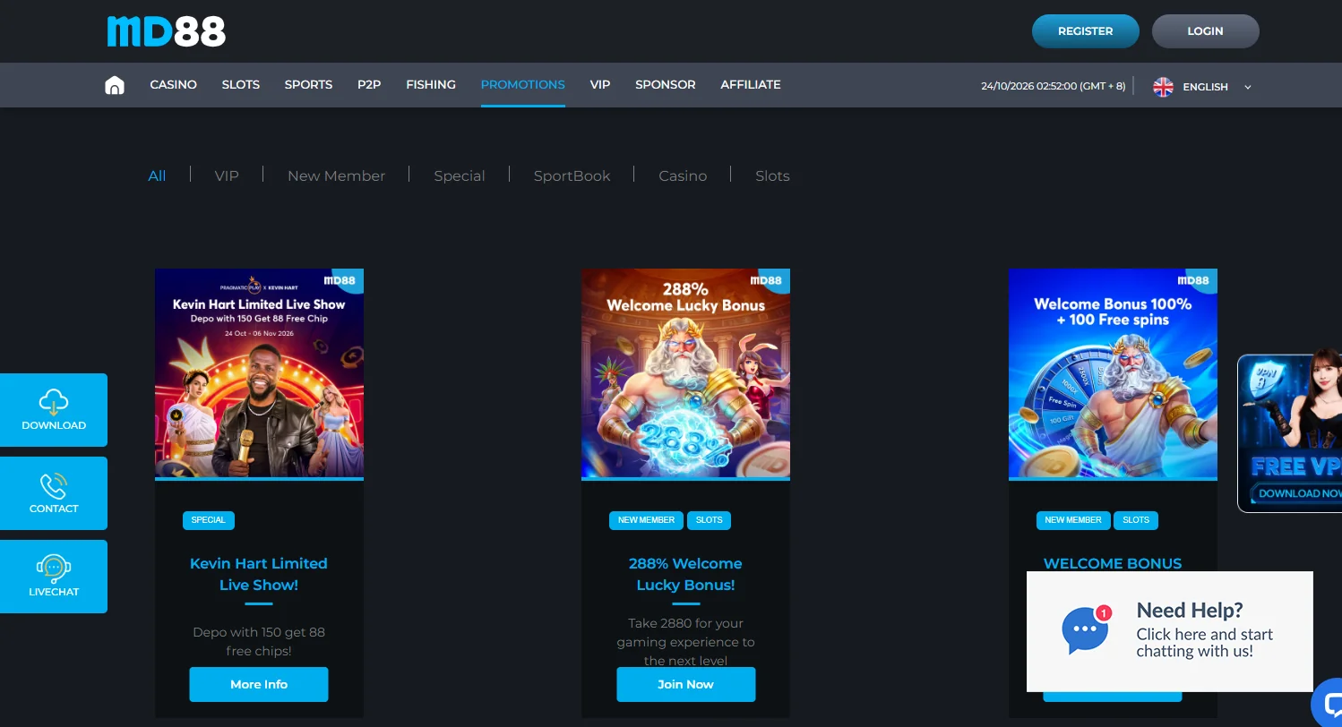 MD88 casino promotions page MD88 casino promotions page