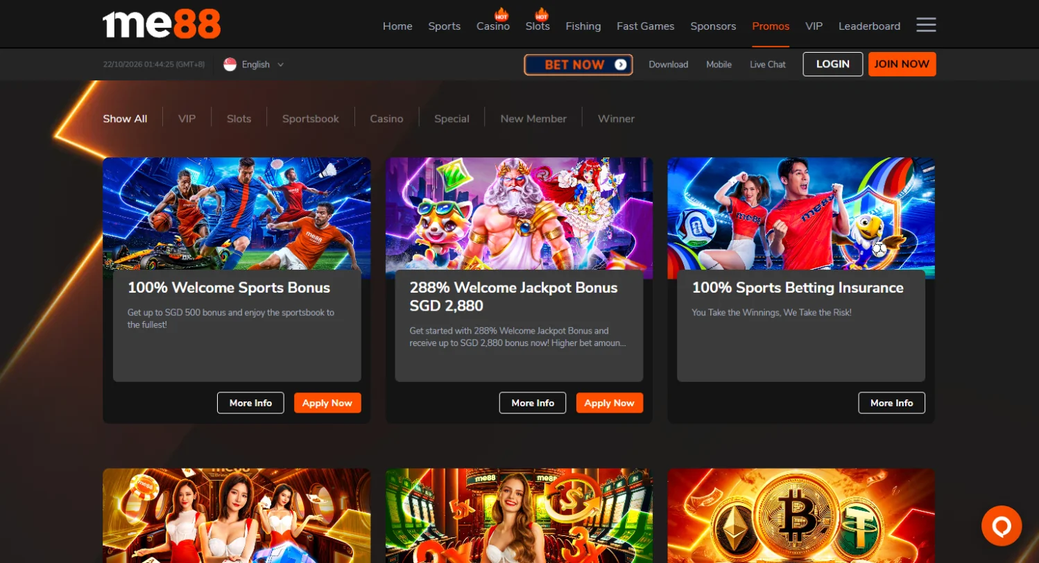 ME88 casino promotions page ME88 casino promotions page