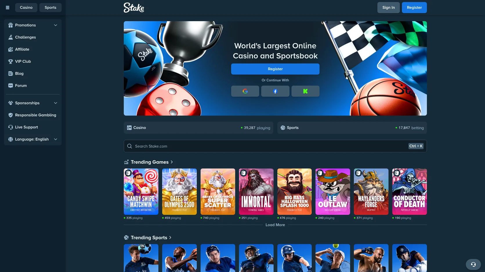 Stake casino homepage Stake casino homepage