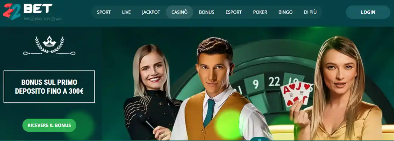 22bet casino curacao online