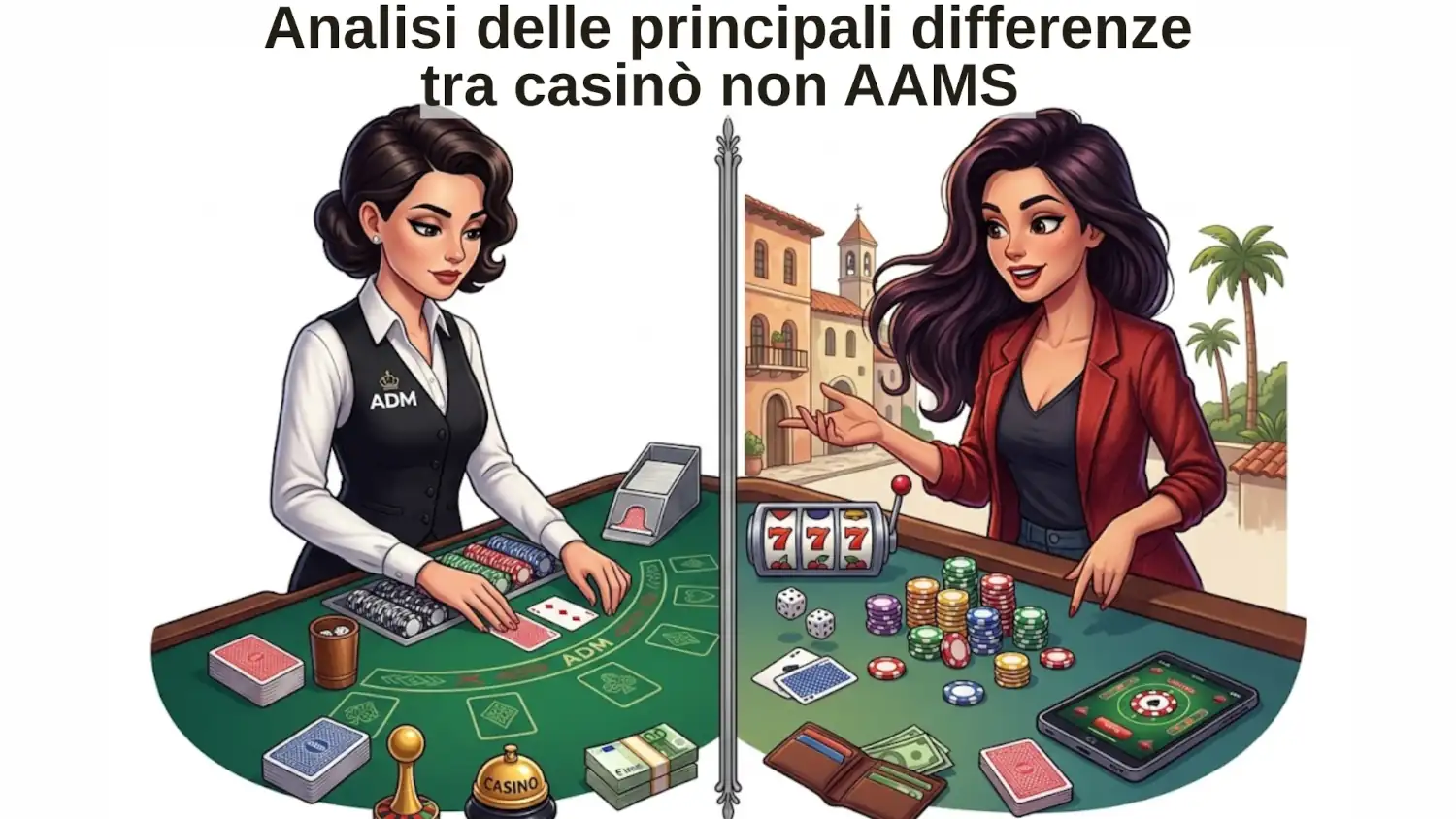 Analisi delle principali differenze tra casinò non AAMS 