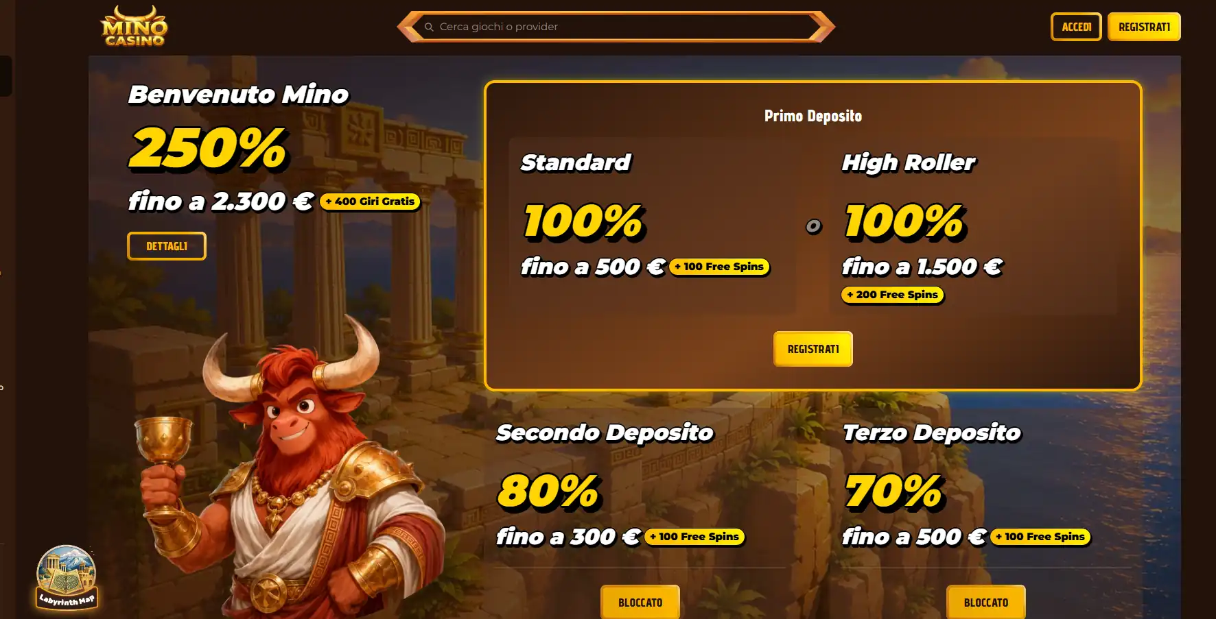Mino Casino casino non AAMS