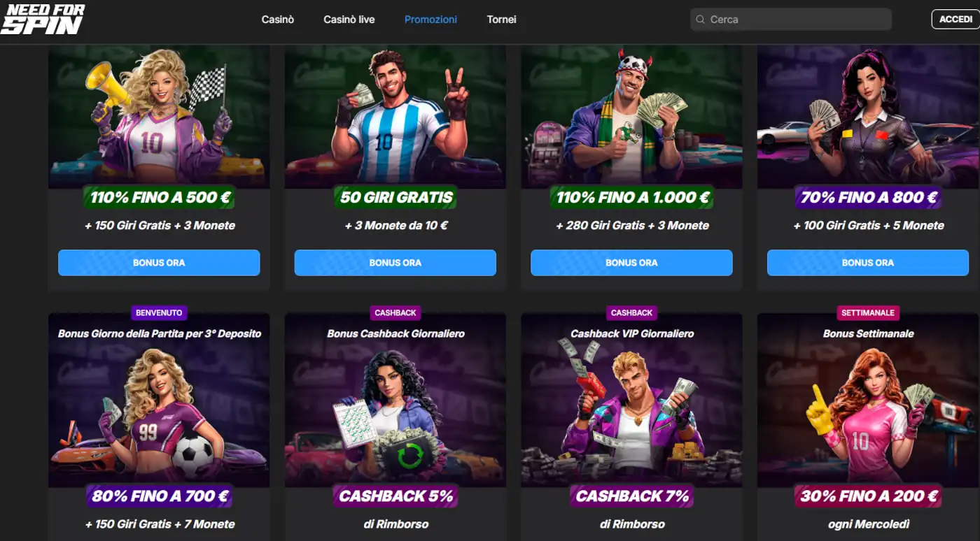 Need For Spin casino neosurf