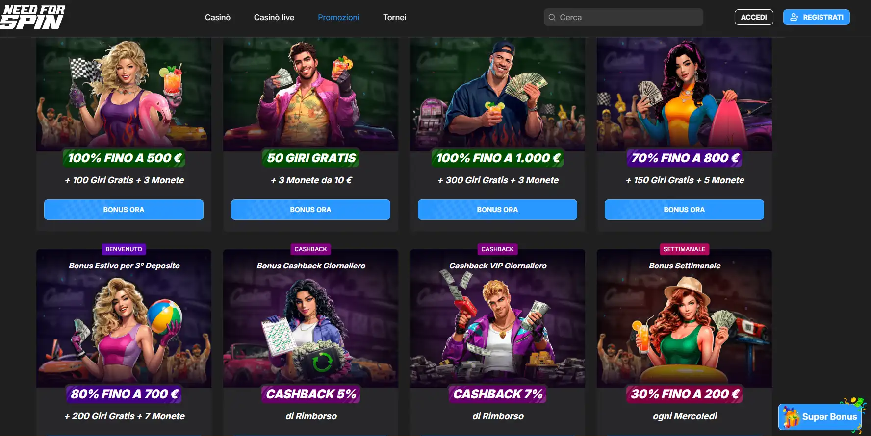 Need For Spin casino online non aams