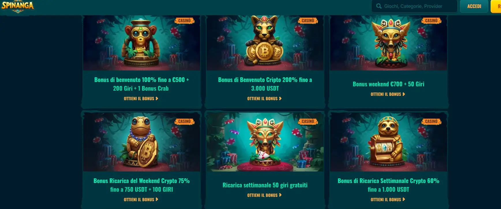 Spinanga casino online non aams paypal
