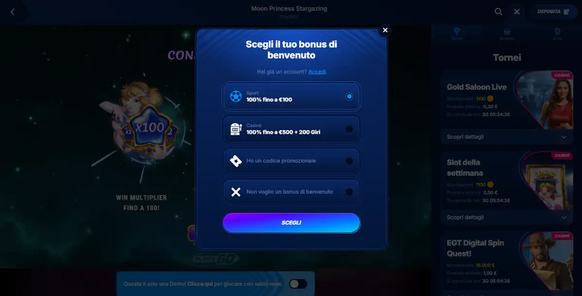 casinon non AAMS Boomerang
