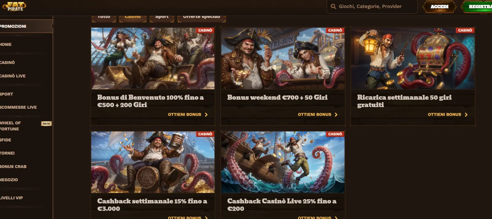 casino online non italiani - Fat Pirate