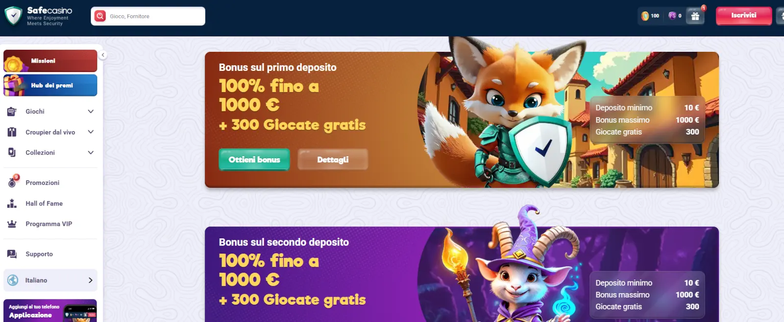 Safecasino casino online estero