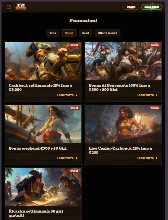 Fat Pirate neosurf casino online non aams