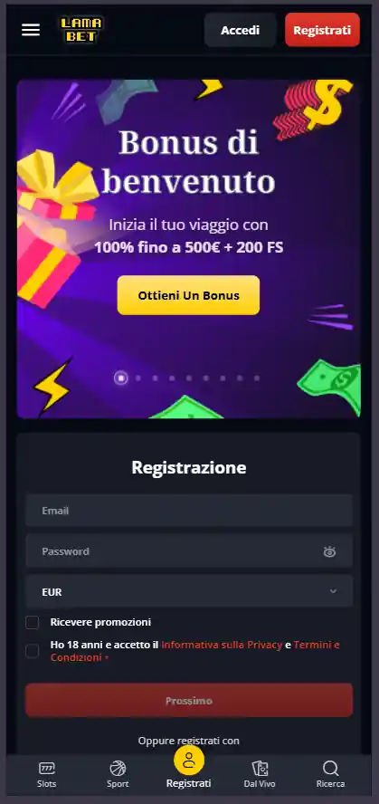 Lamabet casino online senza autoesclusione AAMS