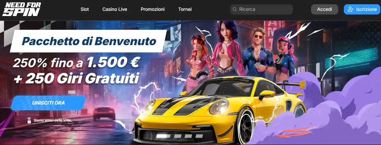 Need For Spin casinò online non aams con paysafecard