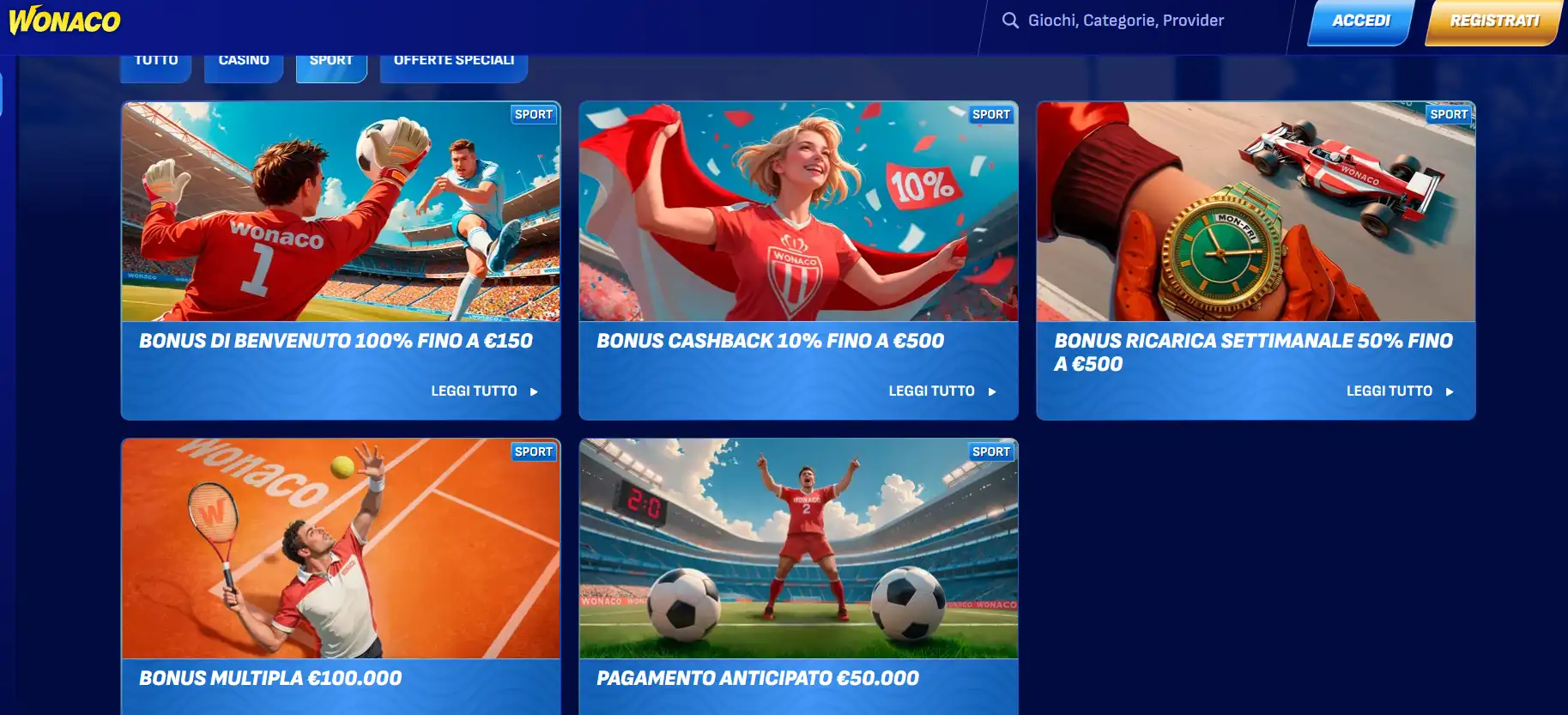 siti scommesse senza documenti - Wonaco