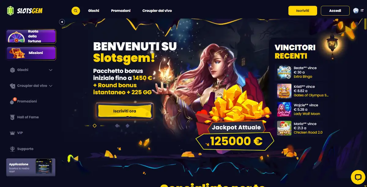 SlotsGem casino non AAMS