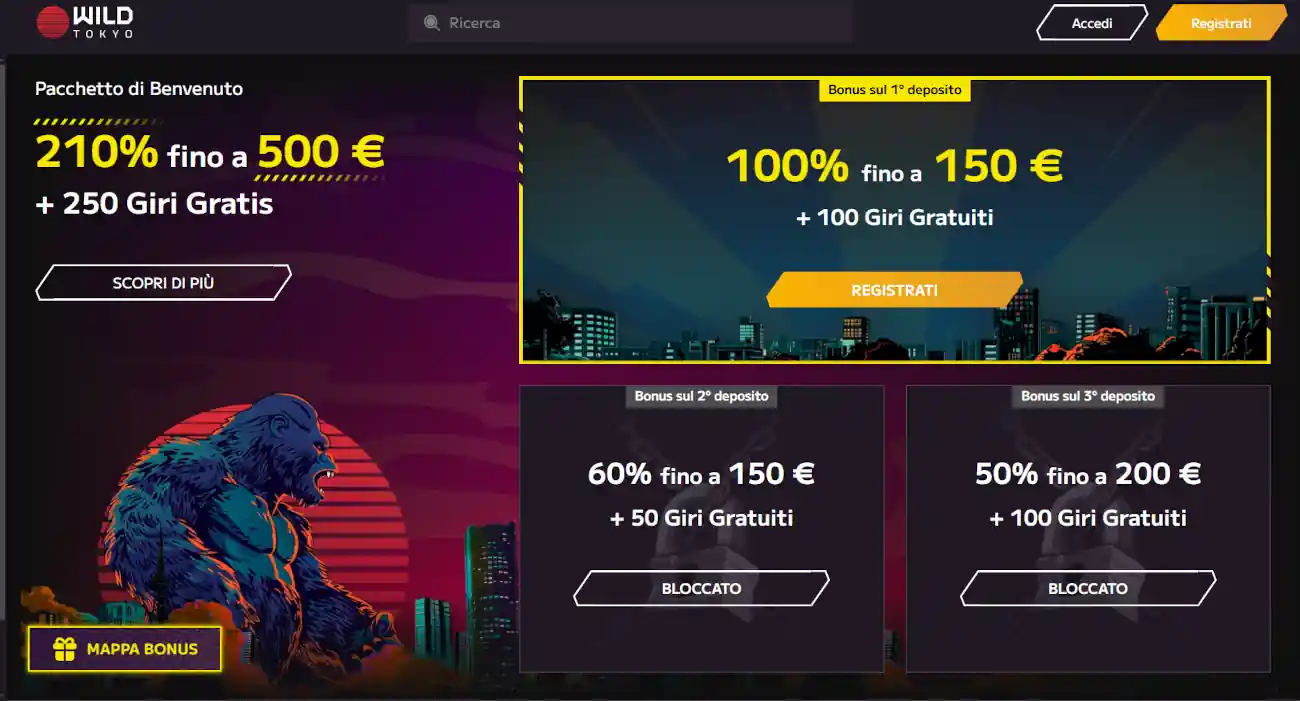 Wild Tokyo casino non aams skrill